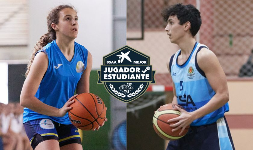 Belén Mora y Javi Cuadrado, premios BSAA Mejor Jugador-Estudiante en Sevilla