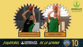 ¡Escoge al MVP masculino de la 6ª semana en la Copa Colegial BCN!: Alejandro De Andrés o Diego Chies