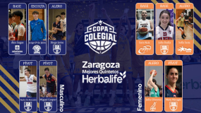 Estos son los Mejores Quintetos Herbalife de Copa Colegial Zaragoza 2024