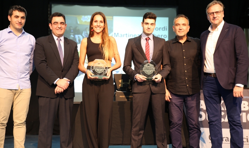 Lucía De la Cruz y Jordi Martínez, premios al Mejor Jugador-Estudiante