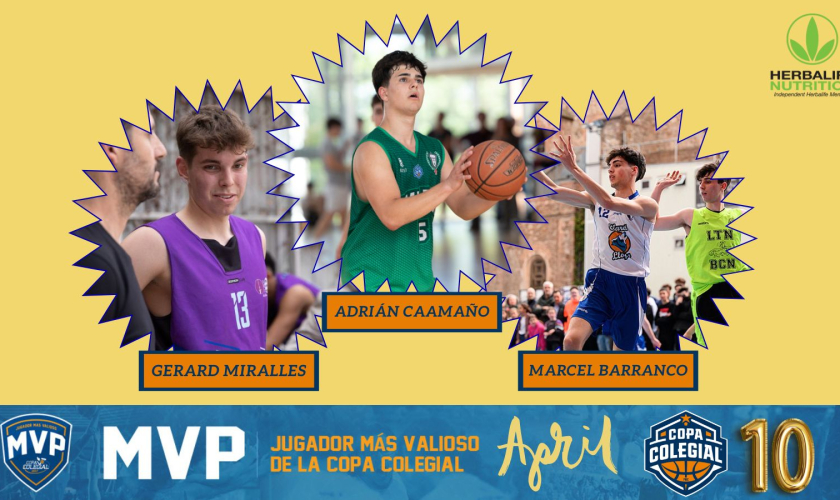 Miralles (4 Cantons), Caamaño (PIFMA) o Barranco (Claret): ¡vota al MVP del mes de abril!