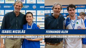 Nicolás & Alen: así rugen los MVPs de la Copa Colegial Zaragoza