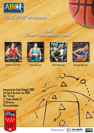 Poster oficial del primer debate "El ABC del Baloncesto"