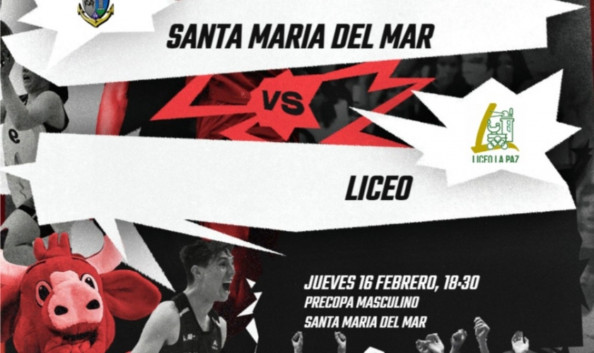 Santa María del Mar se mide esta tarde al Liceo La Paz en el segundo partido de Precopa