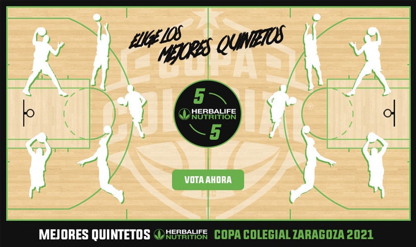 Vota ya los Mejores Quintetos de Copa Colegial Zaragoza